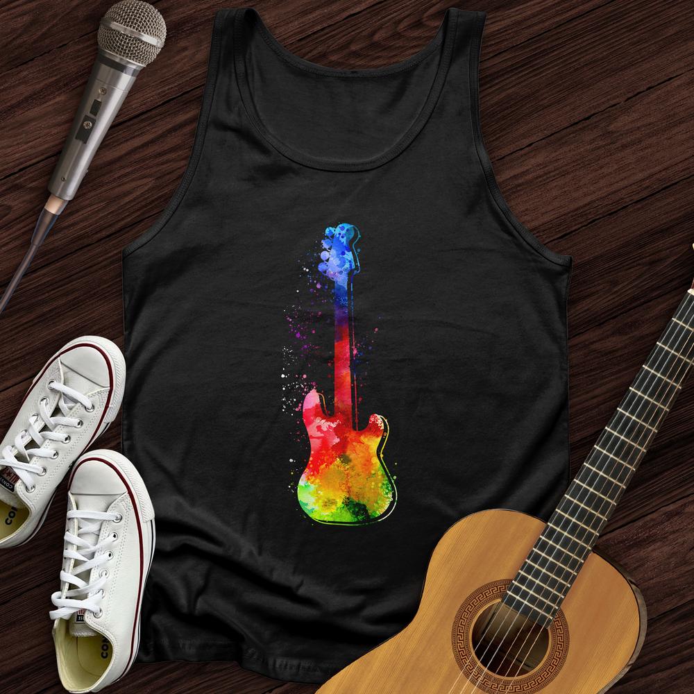 Printify Tank Top Black / XS Water Color Electric Unisex Tank Top