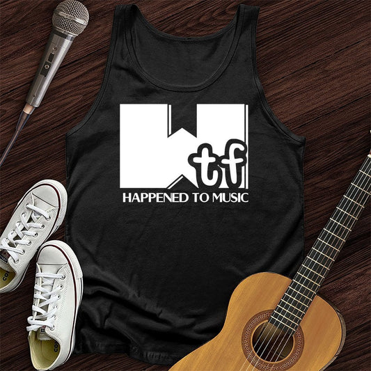 Printify Tank Top Black / XS What Happened To Music Unisex Tank Top