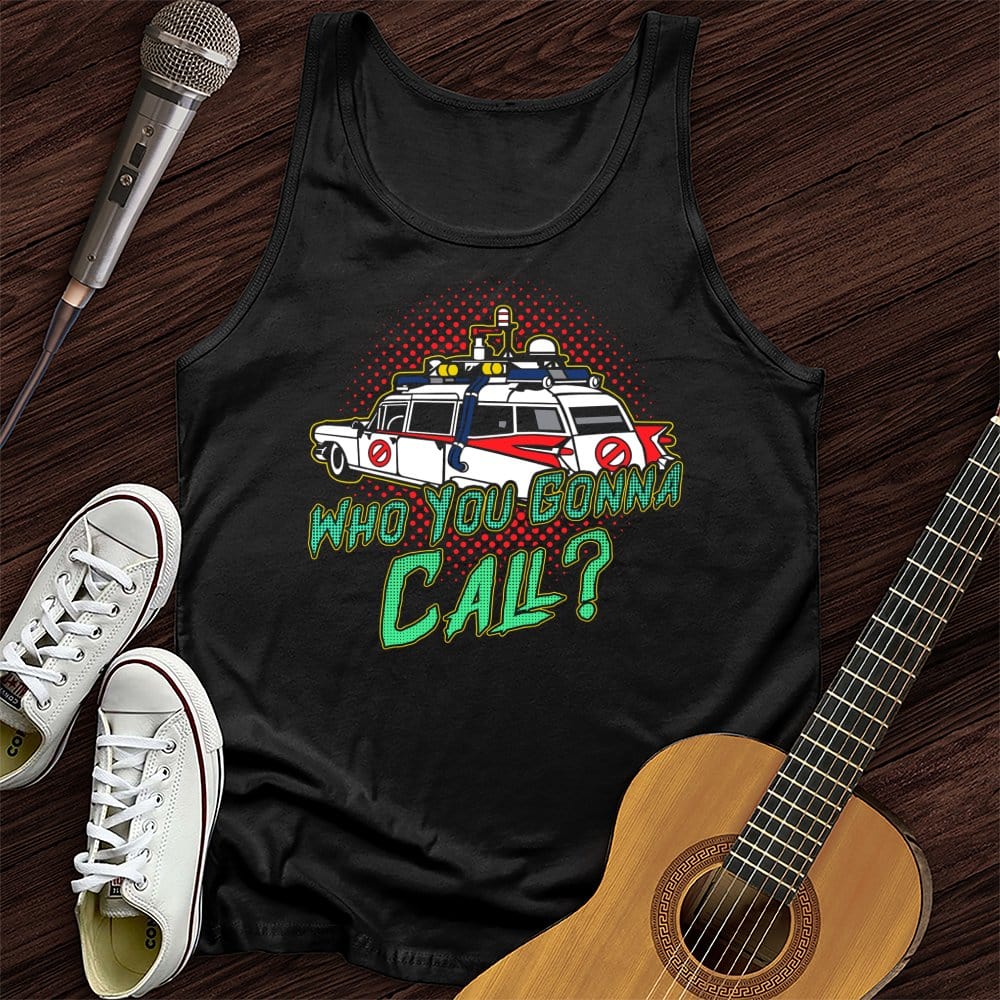 Printify Tank Top Black / XS Who You Gonna Call Tank Top