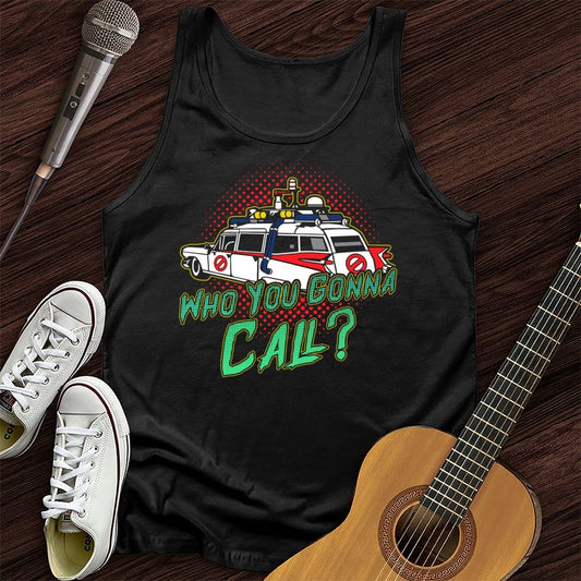 Printify Tank Top Black / XS Who You Gonna Call Tank Top