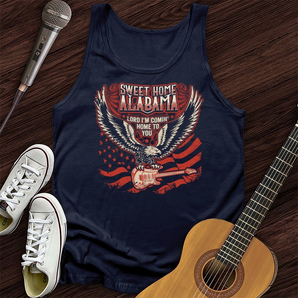 Printify Tank Top Navy / XS Alabama Unisex Tank Top