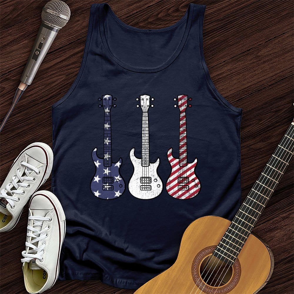 Printify Tank Top Navy / XS American Guitars Unisex Tank Top