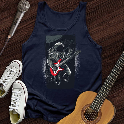 Printify Tank Top Navy / XS Astro Guitar Unisex Tank Top