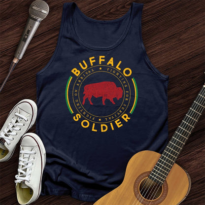 Printify Tank Top Navy / XS Buffalo Soldier Tank Top