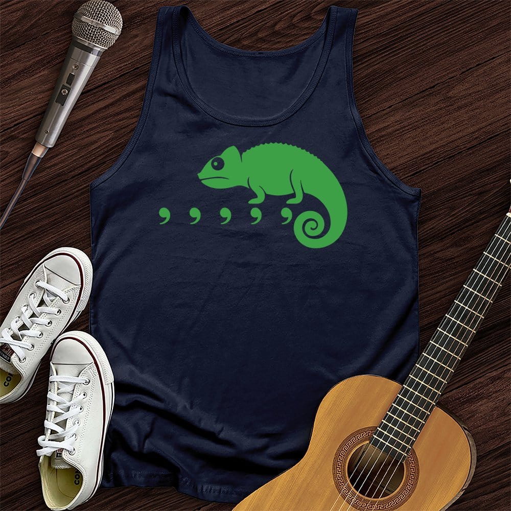 Printify Tank Top Navy / XS Chameleon Unisex Tank Top