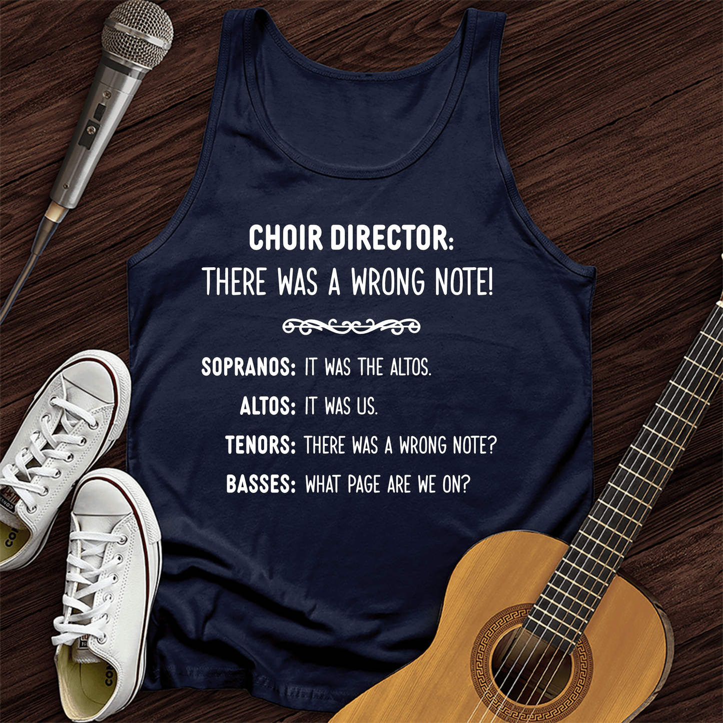 Printify Tank Top Navy / XS Choir Director Tank Top