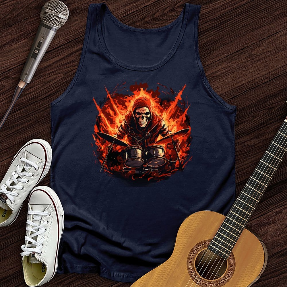 Printify Tank Top Navy / XS Diablo's Drummer Unisex Tank Top