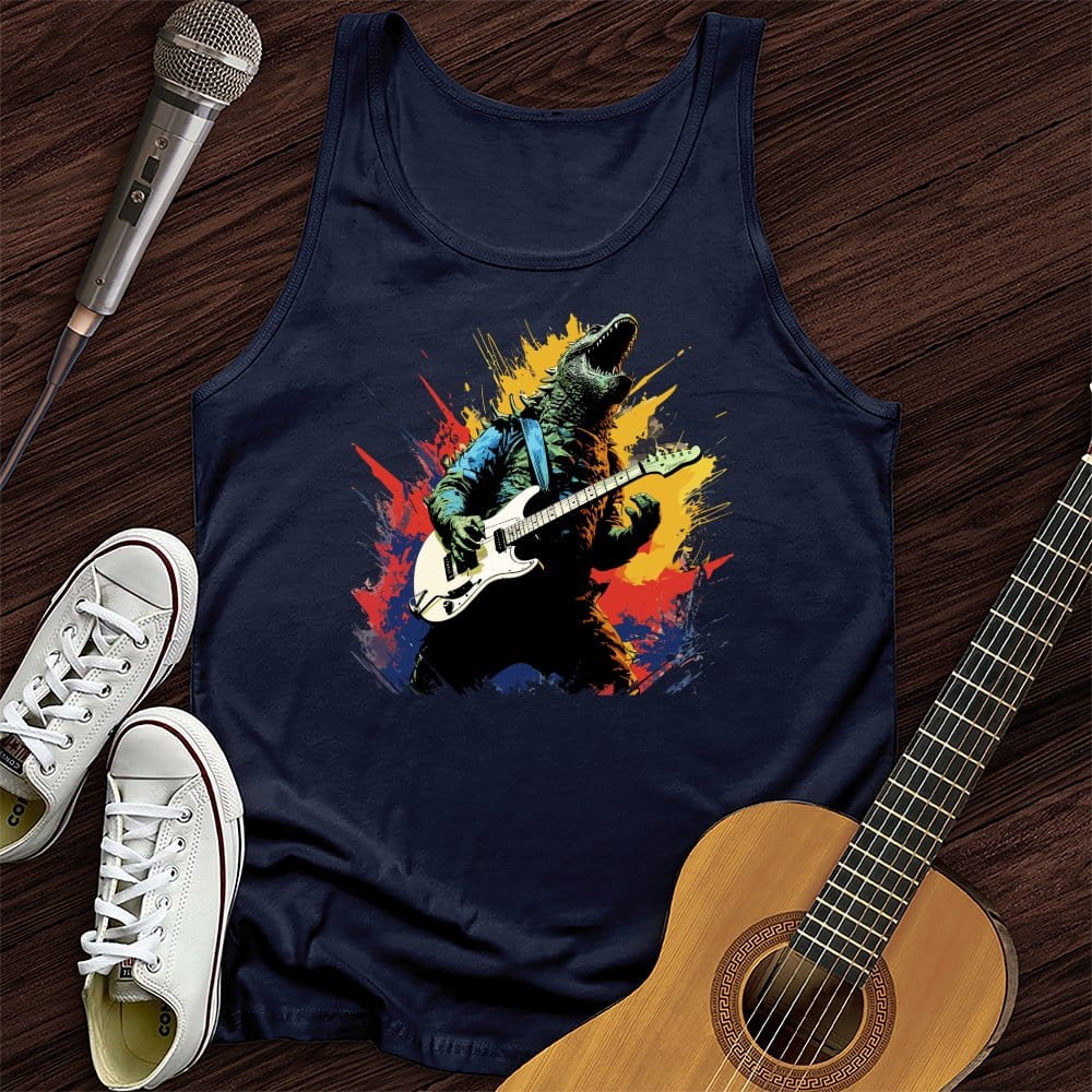 Printify Tank Top Navy / XS Dino Rocker Unisex Tank Top