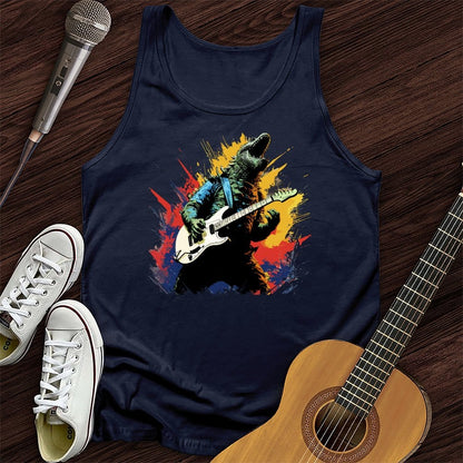 Printify Tank Top Navy / XS Dino Rocker Unisex Tank Top