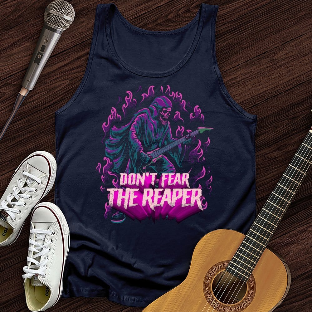 Printify Tank Top Navy / XS Don't Fear The Reaper Unisex Tank Top