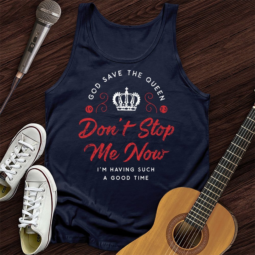 Printify Tank Top Navy / XS Don't Stop Me Now Unisex Tank Top