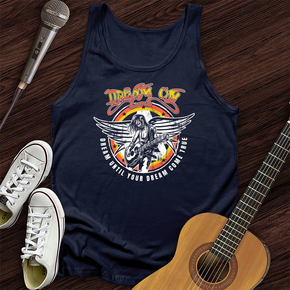 Printify Tank Top Navy / XS Dream On Unisex Tank Top