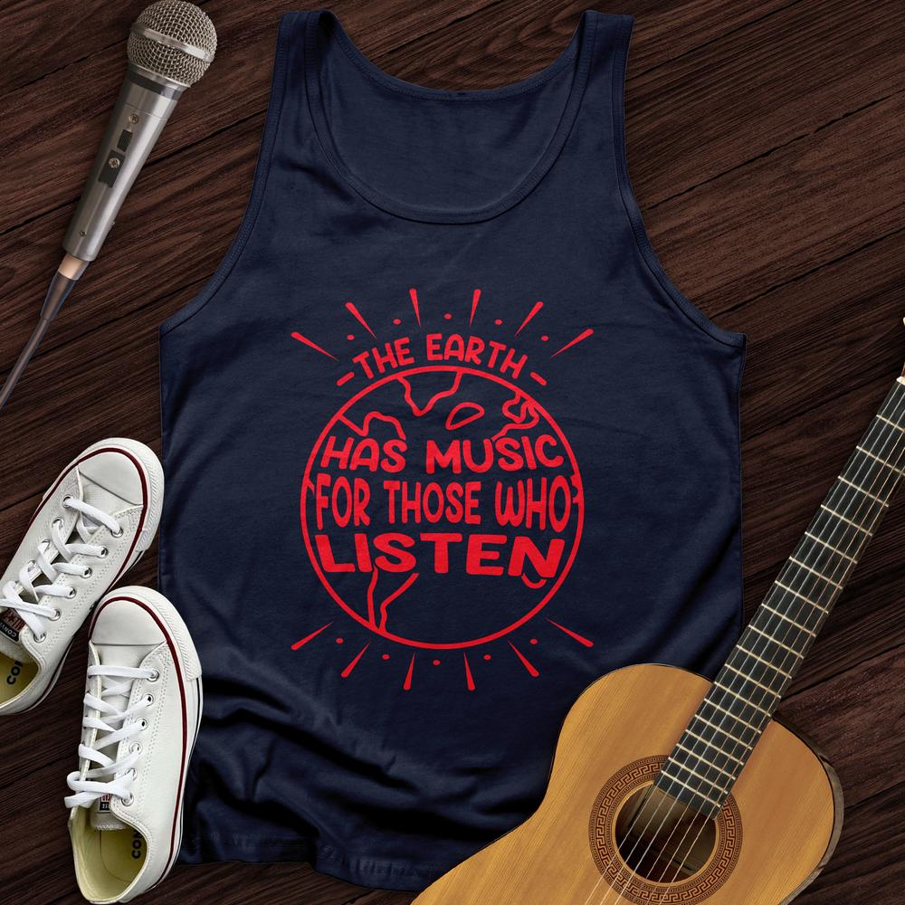 Printify Tank Top Navy / XS Earth's Music Unisex Tank Top