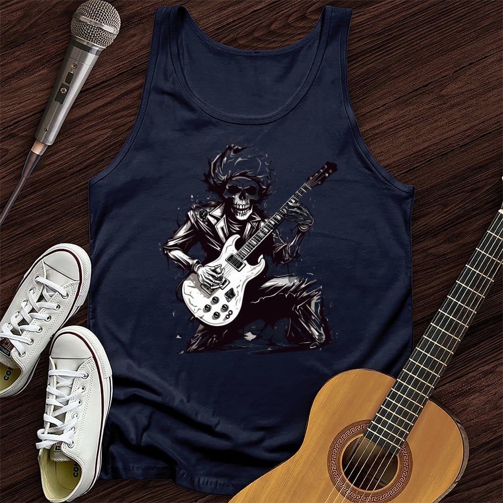 Printify Tank Top Navy / XS Electro Skeleton Unisex Tank Top