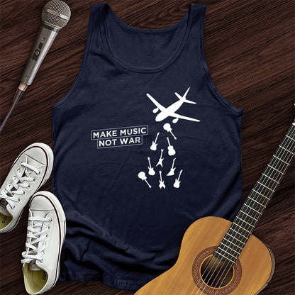 Printify Tank Top Navy / XS Falling Guitars Unisex Tank Top