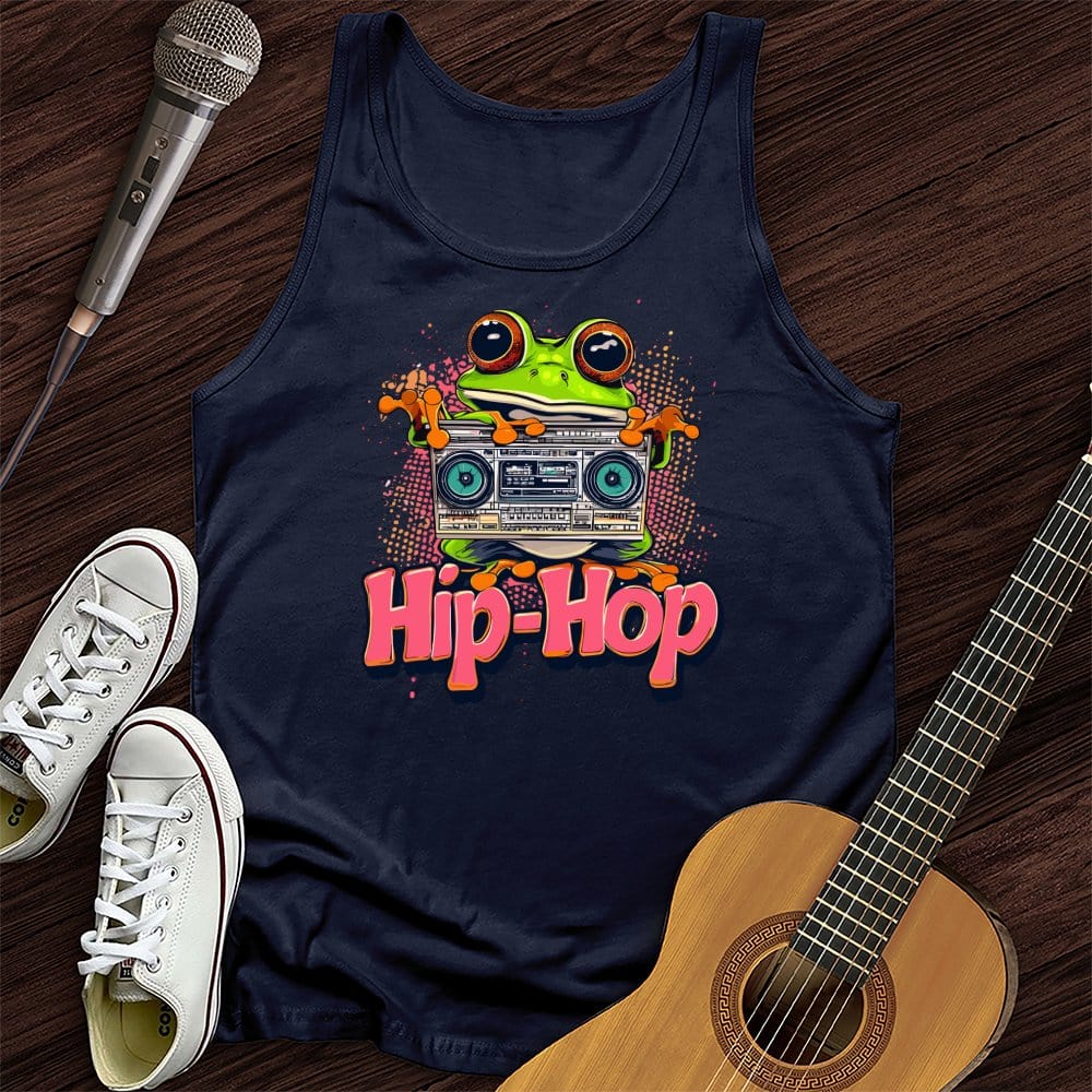 Printify Tank Top Navy / XS Funky Frog Unisex Tank Top