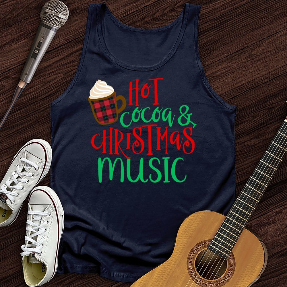 Printify Tank Top Navy / XS Hot Cocoa Unisex Tank Top