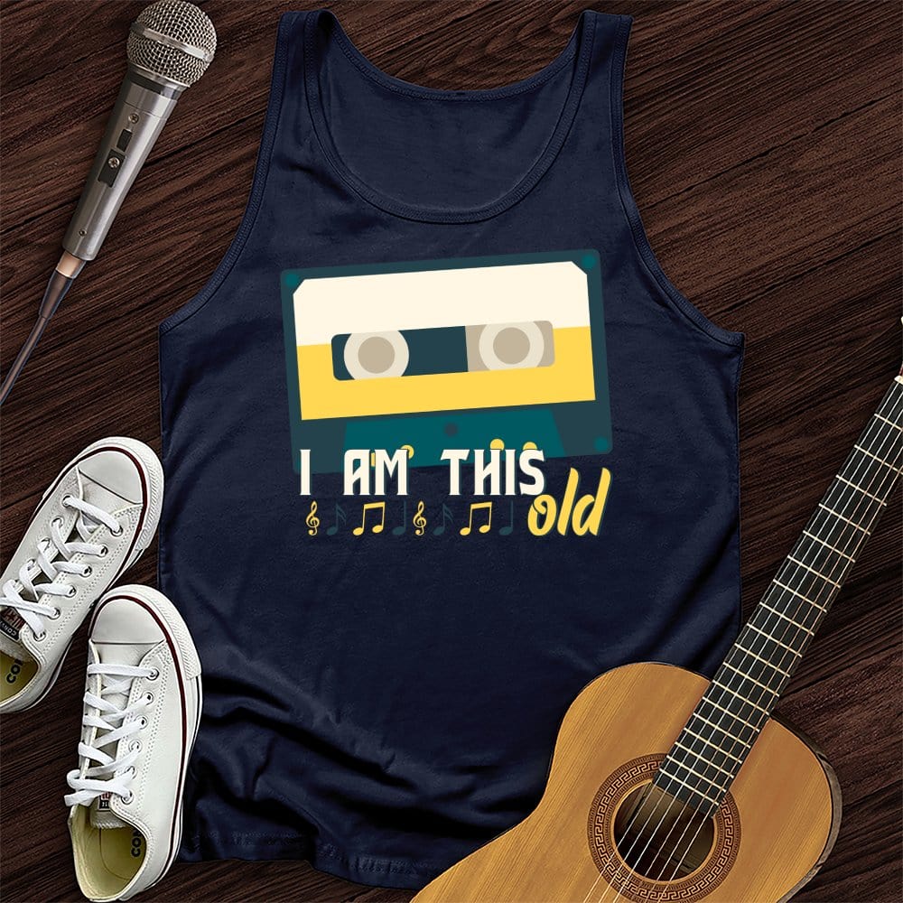 Printify Tank Top Navy / XS I Am This Old Unisex Tank Top