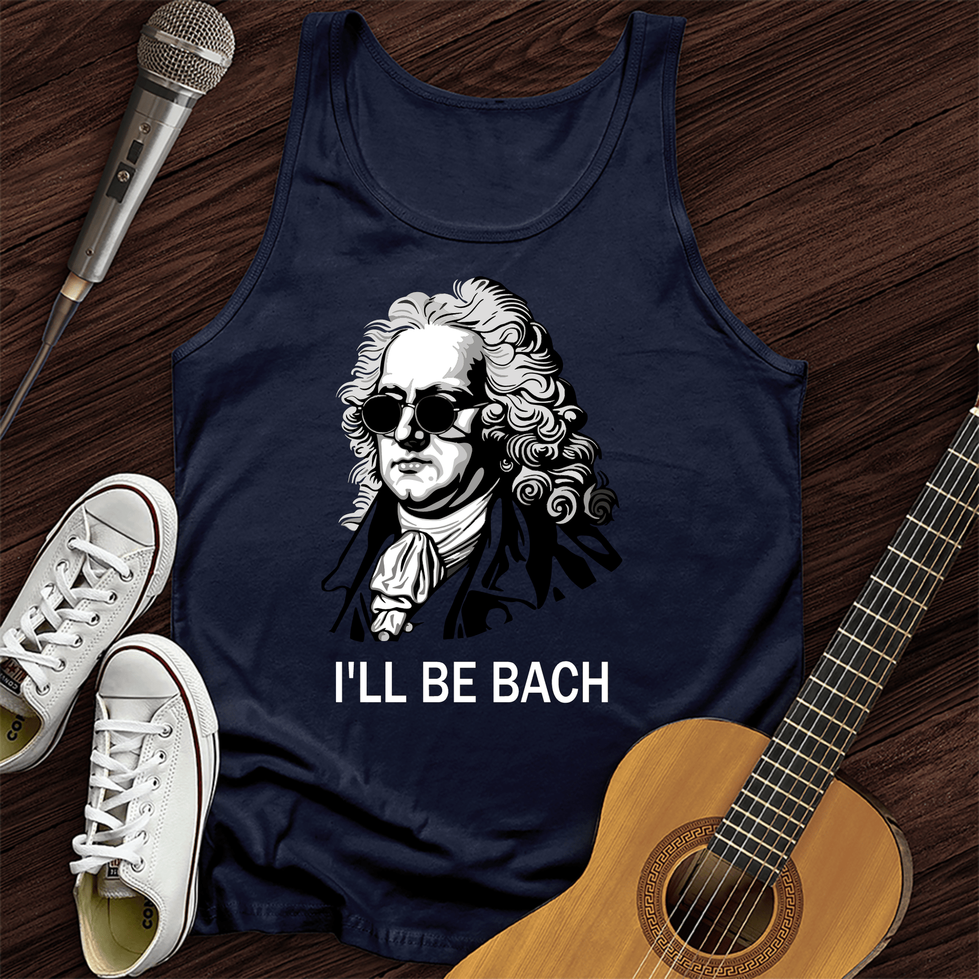 Printify Tank Top Navy / XS I'll Be Bach Tank Top
