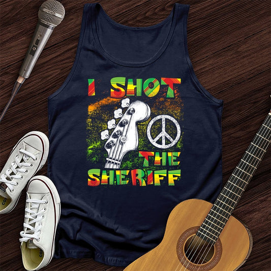 Printify Tank Top Navy / XS I Shot The Sheriff Unisex Tank Top