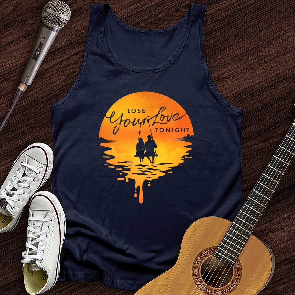 Printify Tank Top Navy / XS Lose Your Love Tonight Unisex Tank Top