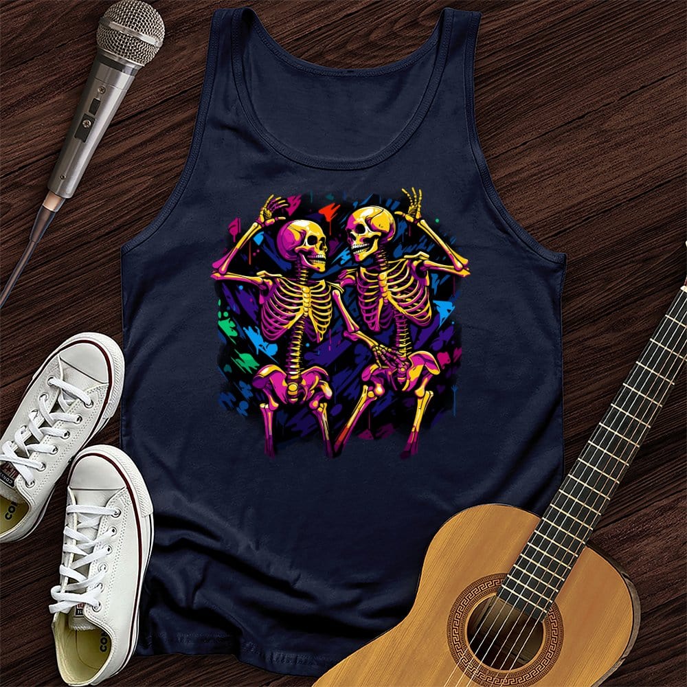 Printify Tank Top Navy / XS Love Never Dies Unisex Tank Top