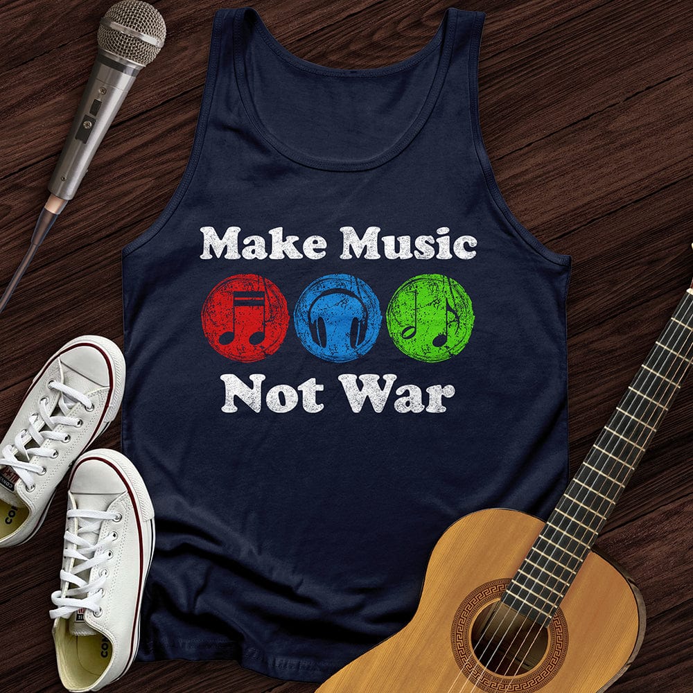 Printify Tank Top Navy / XS Make Music Dots Unisex Tank Top