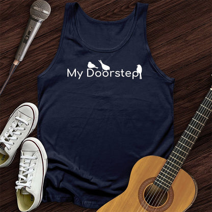 Printify Tank Top Navy / XS My Doorstep Unisex Tank Top