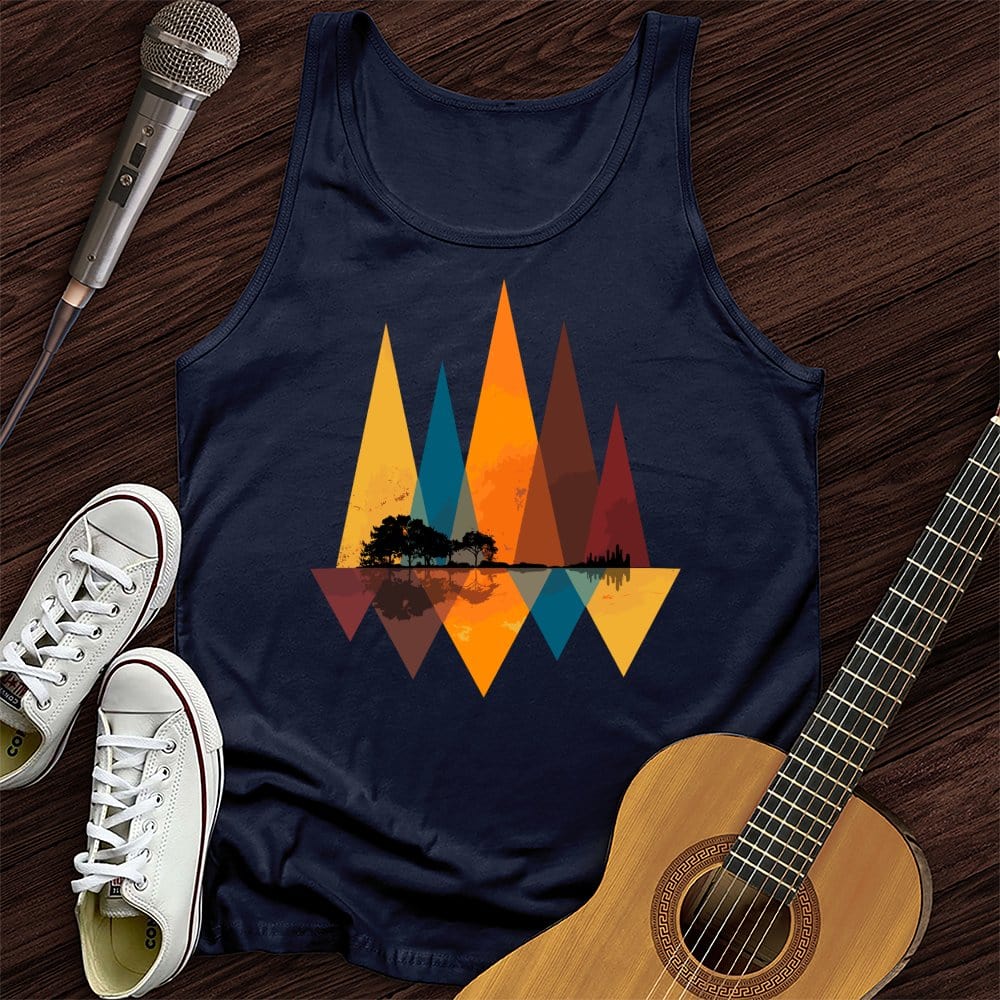 Printify Tank Top Navy / XS Nature Guitar Unisex Tank Top