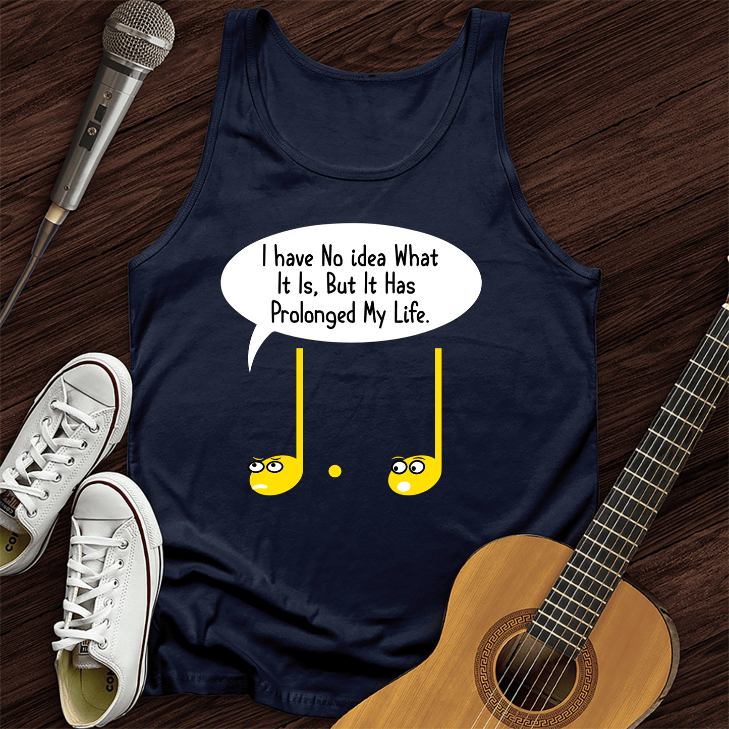 Printify Tank Top Navy / XS No Idea Tank Top