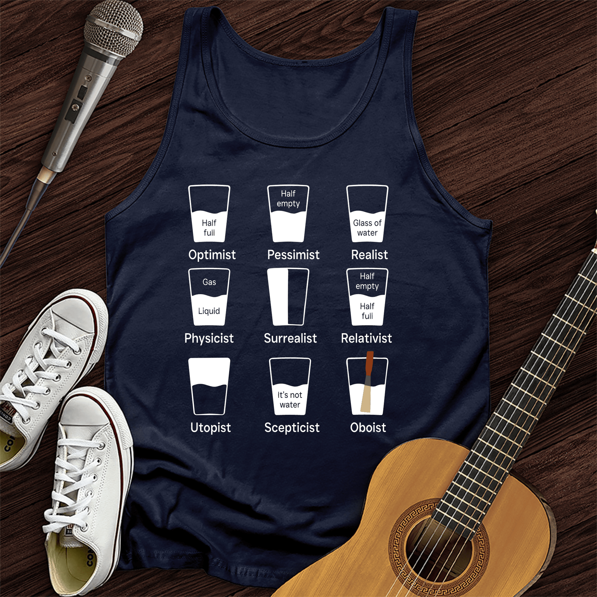 Printify Tank Top Navy / XS Optimist Tank Top