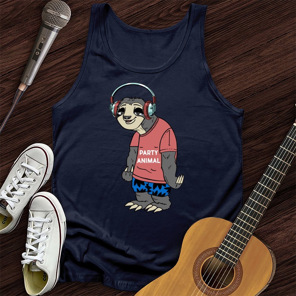 Printify Tank Top Navy / XS Party Animal Unisex Tank Top