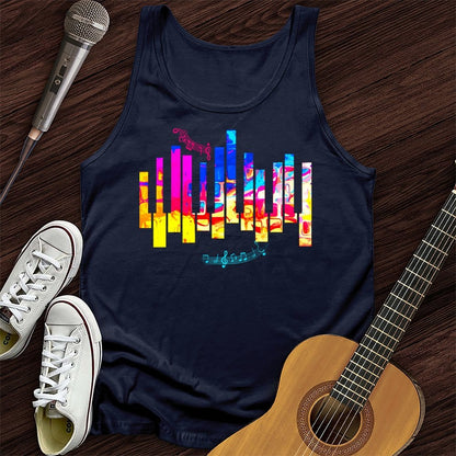 Printify Tank Top Navy / XS Piano Color Unisex Tank Top