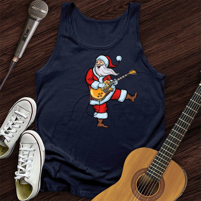 Printify Tank Top Navy / XS Rockstar Santa Unisex Tank Top