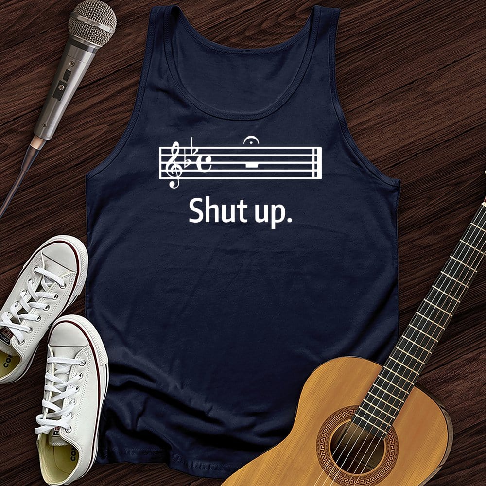 Printify Tank Top Navy / XS Shhhhhhh Unisex Tank