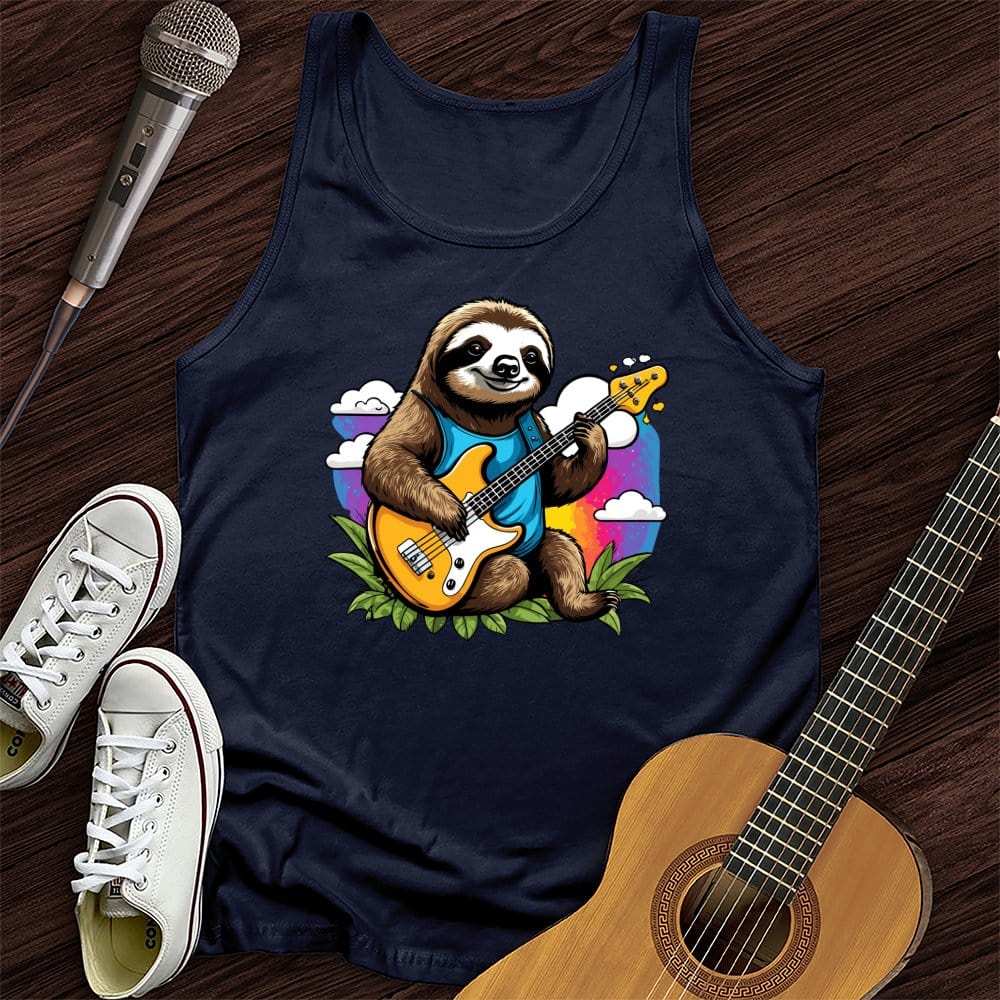 Printify Tank Top Navy / XS Slow Music Unisex Tank Top