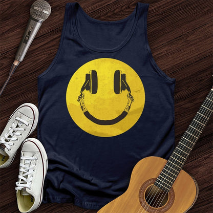 Printify Tank Top Navy / XS Smile Unisex Tank Top