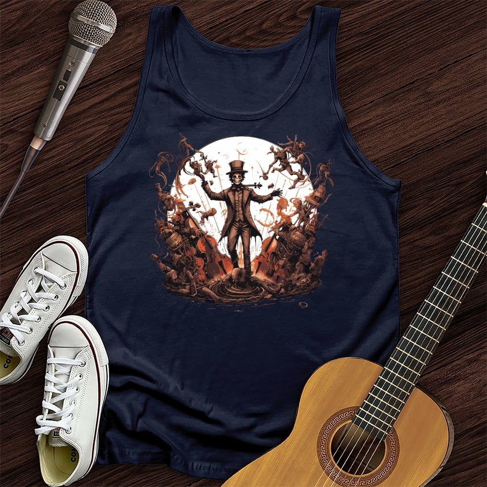 Printify Tank Top Navy / XS Steampunk Conductor Unisex Tank Top