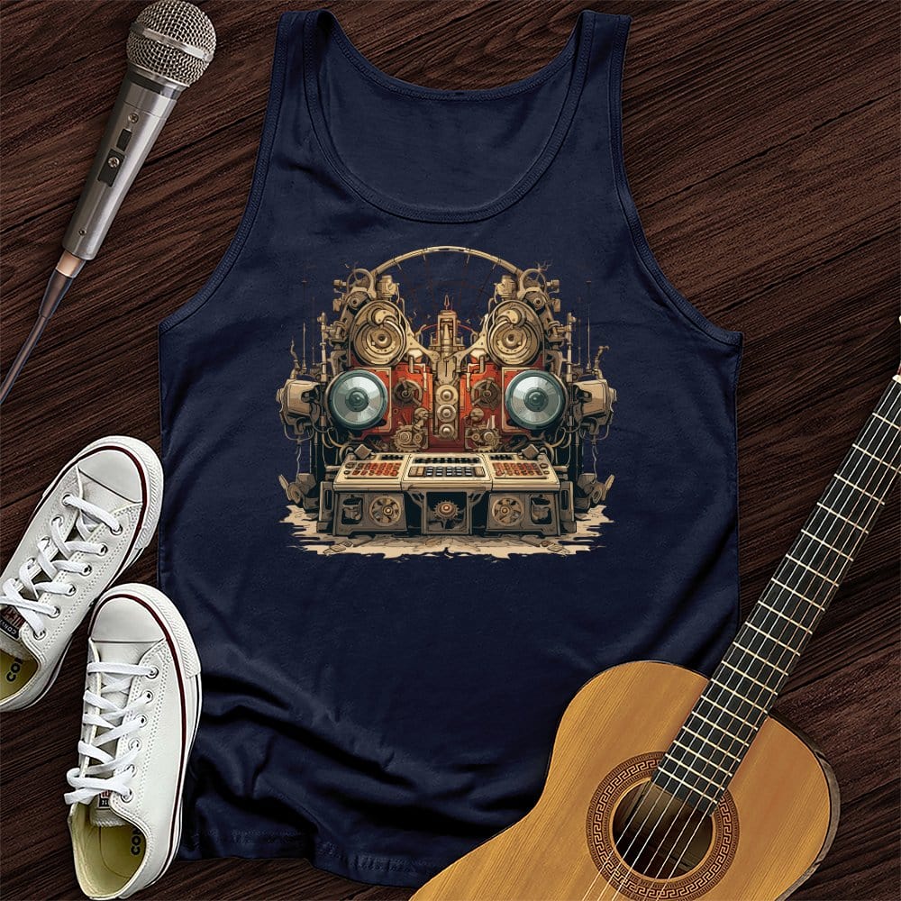 Printify Tank Top Navy / XS Stereo Steampunk Unisex Tank Top