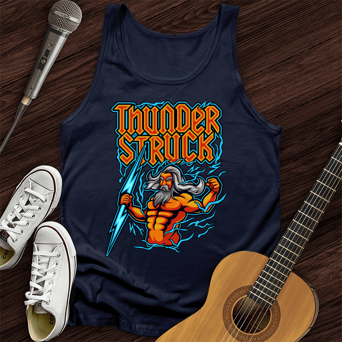 Printify Tank Top Navy / XS Thunderstruck Unisex Tank Top