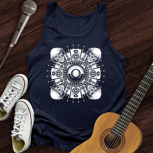 Printify Tank Top Navy / XS Trippy Speaker Unisex Tank Top