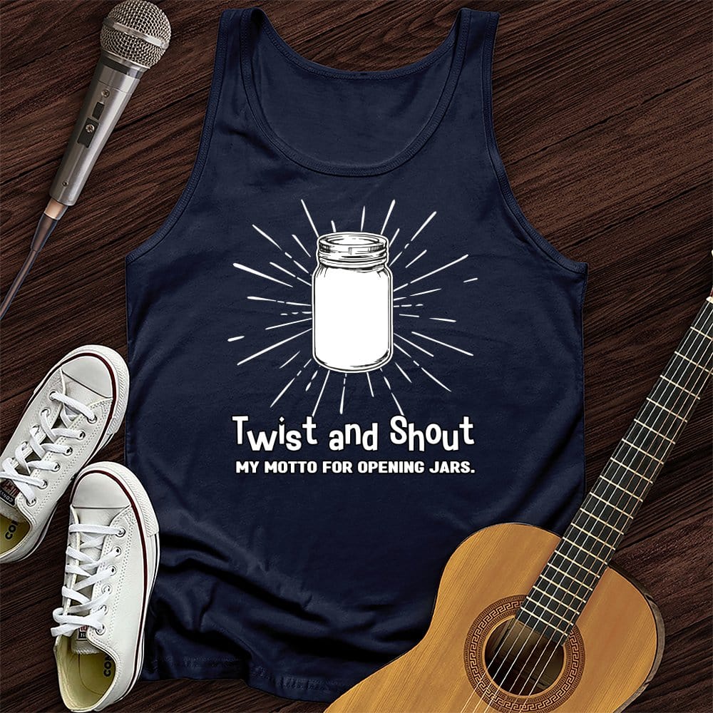 Printify Tank Top Navy / XS Twist and Shout Unisex Tank Top