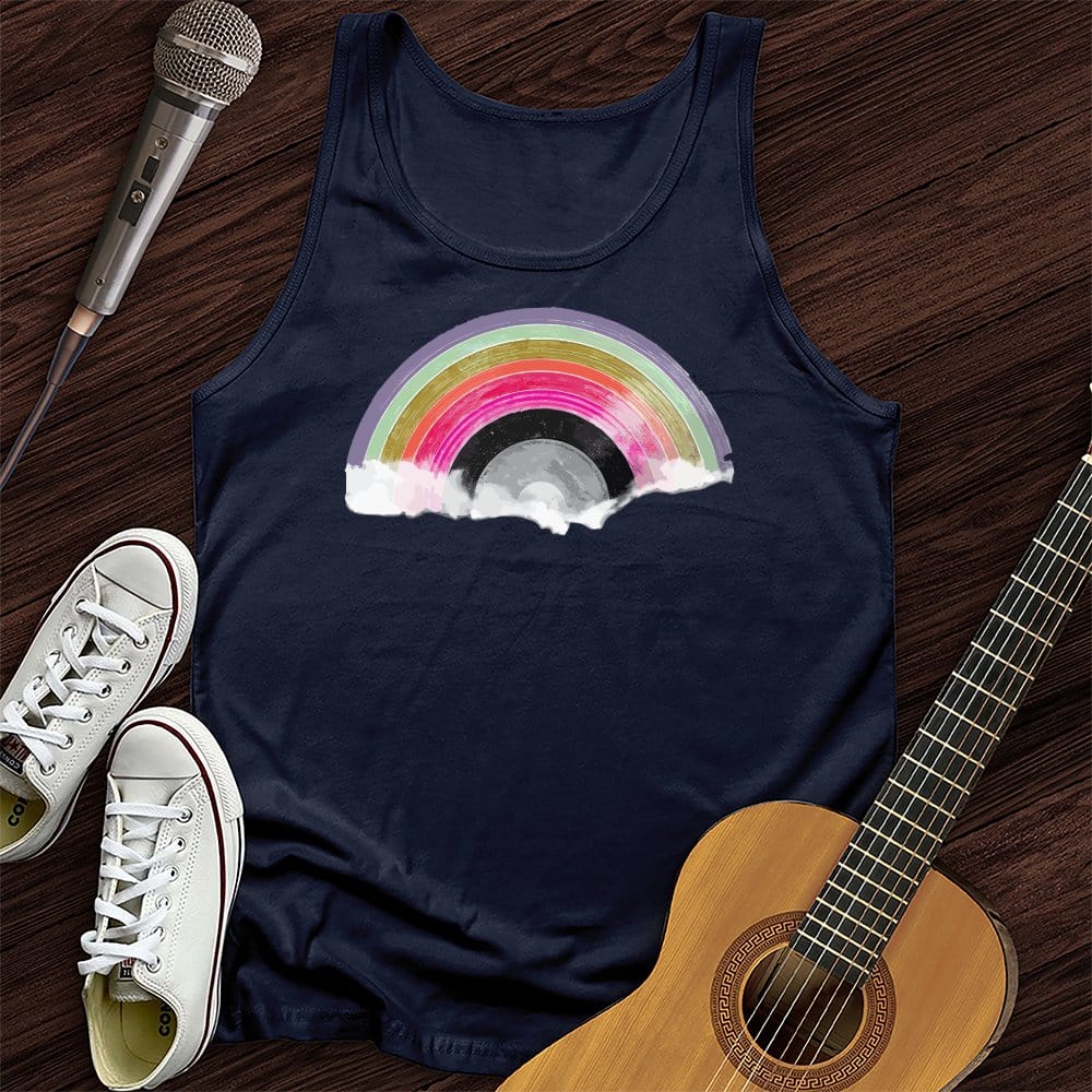 Printify Tank Top Navy / XS Vinyl In The Sky Unisex Tank Top