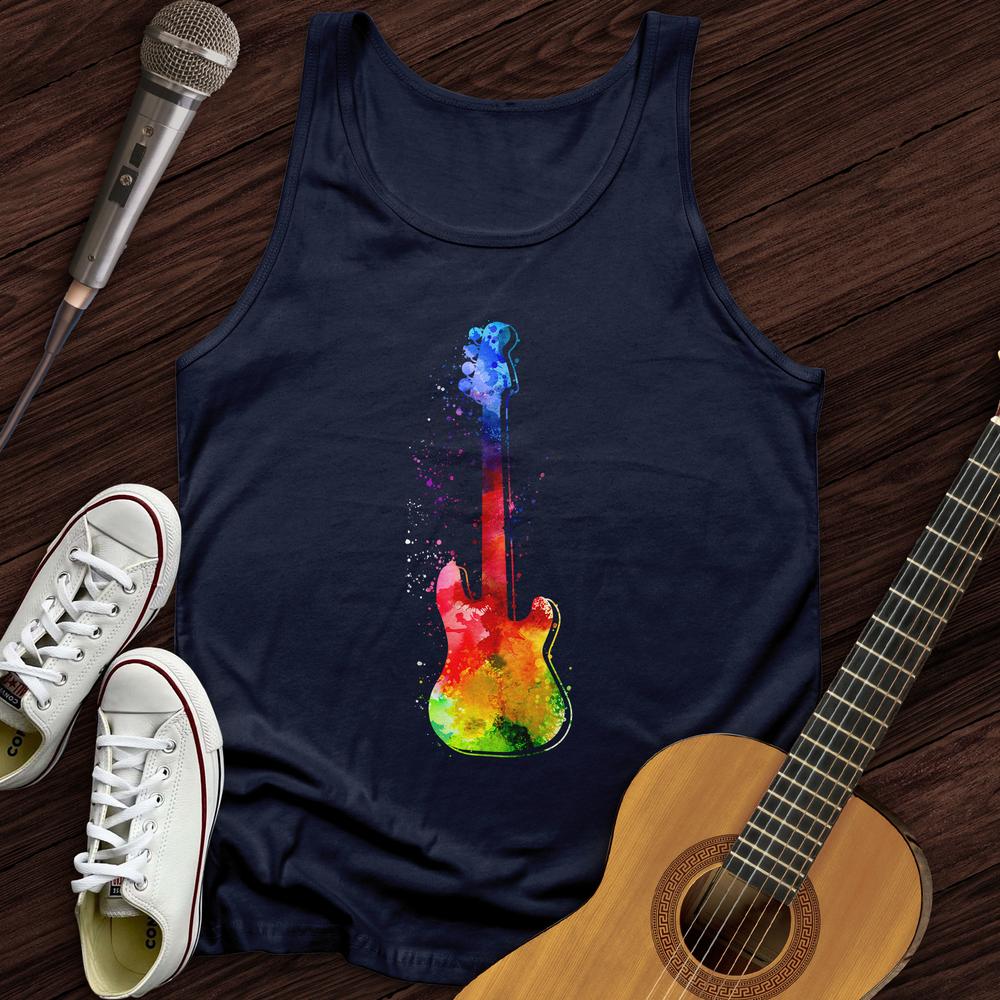 Printify Tank Top Navy / XS Water Color Electric Unisex Tank Top