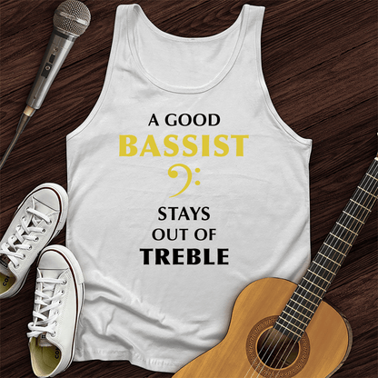 Printify Tank Top White / XS A Good Bassist Tank Top