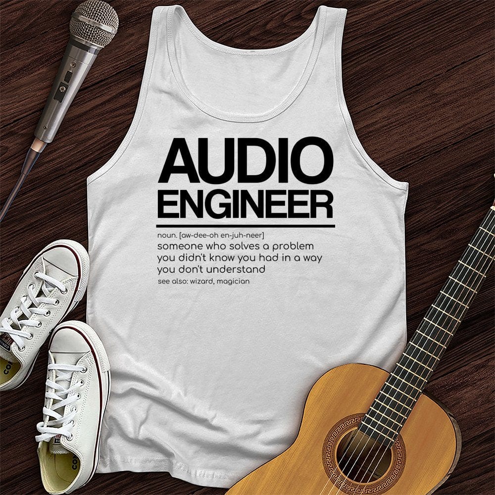 Printify Tank Top White / XS Audio Engineer Unisex Tank