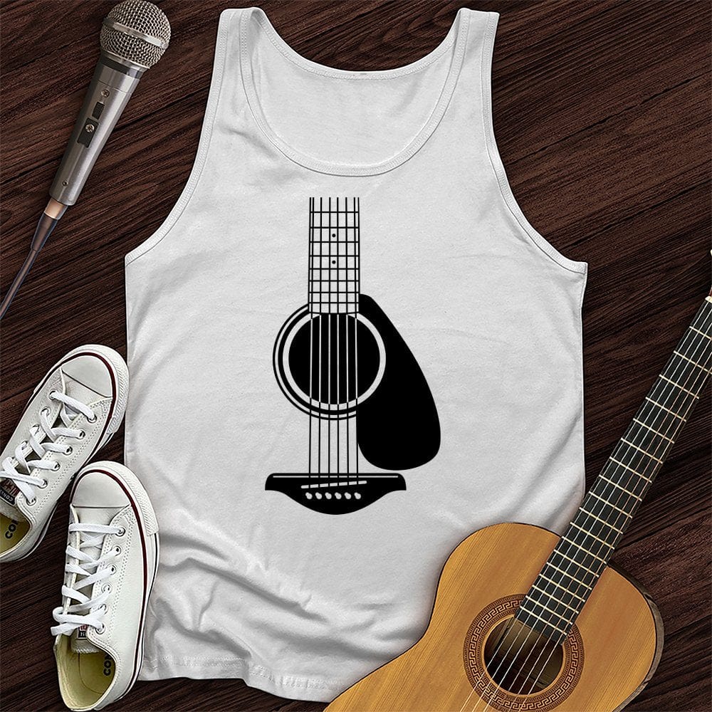 Printify Tank Top White / XS Be The Guitar Unisex Tank Top