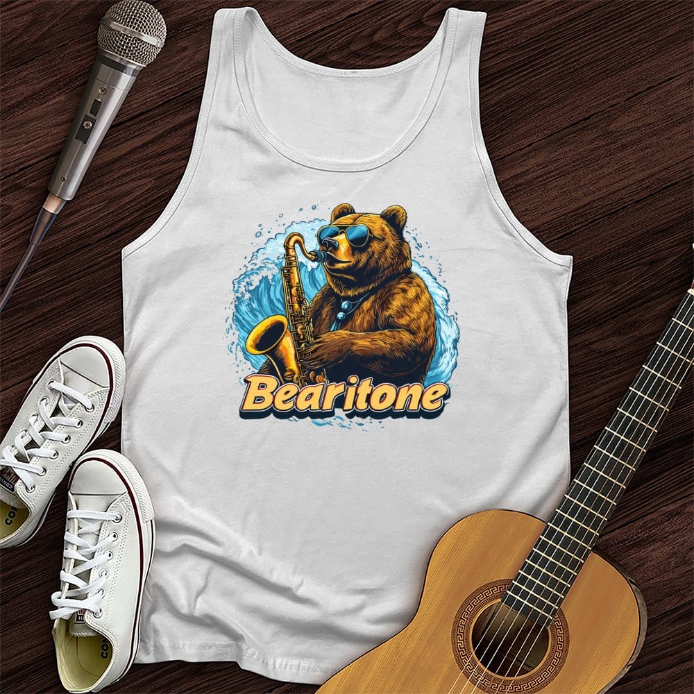 Printify Tank Top White / XS Bear-itone Unisex Tank Top