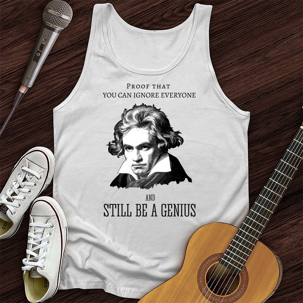 Printify Tank Top White / XS Beethoven Proof That Unisex Tank