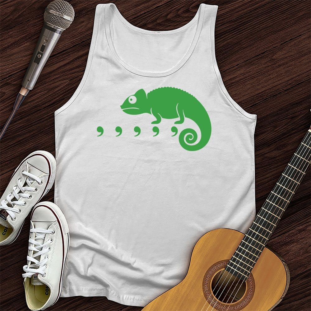 Printify Tank Top White / XS Chameleon Unisex Tank Top